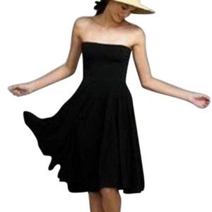 J. Crew Black Strapless Dress